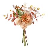 Maxbell Artificial Flowers Bouquet Photo Props Faux Plant for Kitchen Outside Summer Orange