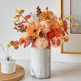 Maxbell Artificial Flowers Bouquet Photo Props Faux Plant for Kitchen Outside Summer Orange