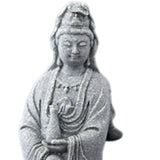 Maxbell Guan Yin Statue Collection Stone Ornament for Housewarming Desktop Fireplace