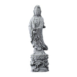 Maxbell Guan Yin Statue Collection Stone Ornament for Housewarming Desktop Fireplace