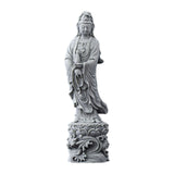 Maxbell Guan Yin Statue Collection Stone Ornament for Housewarming Desktop Fireplace