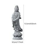 Maxbell Guan Yin Statue Crafts Collection Ornament for Desktop Living Room Bookshelf