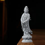 Maxbell Guan Yin Statue Crafts Collection Ornament for Desktop Living Room Bookshelf