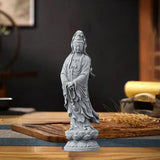 Maxbell Guan Yin Statue Crafts Collection Ornament for Desktop Living Room Bookshelf