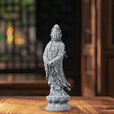 Maxbell Guan Yin Statue Crafts Collection Ornament for Desktop Living Room Bookshelf