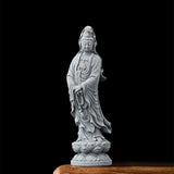 Maxbell Guan Yin Statue Crafts Collection Ornament for Desktop Living Room Bookshelf