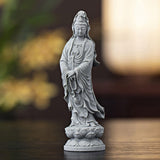 Maxbell Guan Yin Statue Crafts Collection Ornament for Desktop Living Room Bookshelf