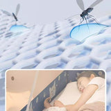 Maxbell Kids Bed Netting Cover Steel Wire Bed Mesh Cover for Home Travel 120cmx200cm