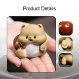 Maxbell Dog Miniature Figurine Tea Pet Tabletop Ornament for Shelf Tea Table Cabinet