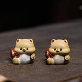 Maxbell Dog Miniature Figurine Tea Pet Tabletop Ornament for Shelf Tea Table Cabinet
