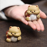 Maxbell Dog Miniature Figurine Tea Pet Tabletop Ornament for Shelf Tea Table Cabinet
