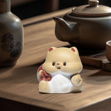 Maxbell Dog Miniature Figurine Tea Pet Tabletop Ornament for Shelf Tea Table Cabinet