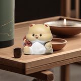 Maxbell Dog Miniature Figurine Tea Pet Tabletop Ornament for Shelf Tea Table Cabinet