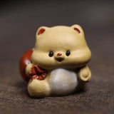 Maxbell Dog Miniature Figurine Tea Pet Tabletop Ornament for Shelf Tea Table Cabinet