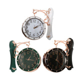 Maxbell Double Sided Wall Clock Mute Station Clock for Garden Indoor Outdoor Kitchen white