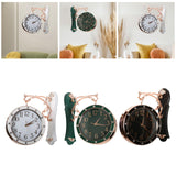 Maxbell Double Sided Wall Clock Mute Station Clock for Garden Indoor Outdoor Kitchen white