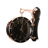 Maxbell Double Sided Wall Clock Mute Station Clock for Garden Indoor Outdoor Kitchen black