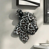 Maxbell Animal Head Plaques Resin 3D Animal Wall Art for TV Cabinet Farmhouse Office