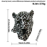 Maxbell Animal Head Plaques Resin 3D Animal Wall Art for TV Cabinet Farmhouse Office