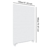 Maxbell Pleated Temporary Shade Blinds Lightweight for Living Room
