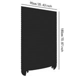 Maxbell Pleated Temporary Shade Blinds Lightweight for Living Room