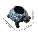 Maxbell Turtle Planter Pot Craft Collectible Art Flower Pot for Yard Gift Restaurant