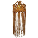 Maxbell Macrame Lamp Shade Pendant Ceiling Light Cover for Living Room Hotel Bedroom