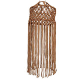 Maxbell Macrame Lamp Shade Pendant Ceiling Light Cover for Living Room Hotel Bedroom