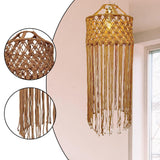 Maxbell Macrame Lamp Shade Pendant Ceiling Light Cover for Living Room Hotel Bedroom