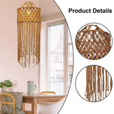 Maxbell Macrame Lamp Shade Pendant Ceiling Light Cover for Living Room Hotel Bedroom