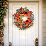 Maxbell Fall Wreaths for Front Door 18 " for Harvest Festival Wall Housewarming Gift