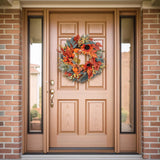 Maxbell Fall Wreaths for Front Door 18 " for Harvest Festival Wall Housewarming Gift