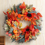 Maxbell Fall Wreaths for Front Door 18 " for Harvest Festival Wall Housewarming Gift