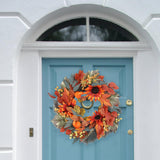 Maxbell Fall Wreaths for Front Door 18 " for Harvest Festival Wall Housewarming Gift
