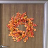 Maxbell Fall Wreaths for Front Door Lifelike Outside 18 inch for Home Farmhouse Wall