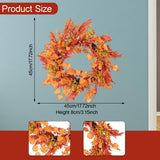 Maxbell Fall Wreaths for Front Door Lifelike Outside 18 inch for Home Farmhouse Wall