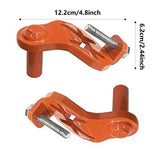 Maxbell 2Pcs T Post Gate Hinge Pins Steel Heavy Duty Gate Hanger for Garden Backyard