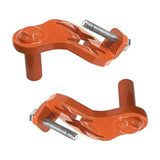 Maxbell 2Pcs T Post Gate Hinge Pins Steel Heavy Duty Gate Hanger for Garden Backyard