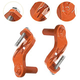 Maxbell 2Pcs T Post Gate Hinge Pins Steel Heavy Duty Gate Hanger for Garden Backyard