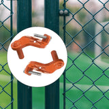 Maxbell 2Pcs T Post Gate Hinge Pins Steel Heavy Duty Gate Hanger for Garden Backyard