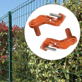 Maxbell 2Pcs T Post Gate Hinge Pins Steel Heavy Duty Gate Hanger for Garden Backyard
