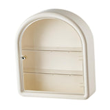 Maxbell Wall Mounted Figure Display Case Cabinet Countertop Waterproof Organizer Box White