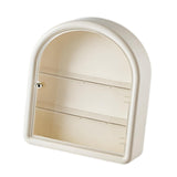 Maxbell Wall Mounted Figure Display Case Cabinet Countertop Waterproof Organizer Box White