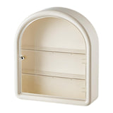 Maxbell Wall Mounted Figure Display Case Cabinet Countertop Waterproof Organizer Box White