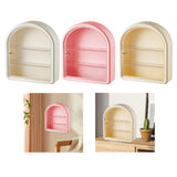 Maxbell Wall Mounted Figure Display Case Cabinet Countertop Waterproof Organizer Box White
