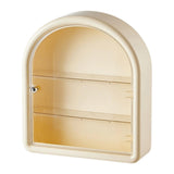 Maxbell Wall Mounted Figure Display Case Cabinet Countertop Waterproof Organizer Box Cream