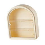 Maxbell Wall Mounted Figure Display Case Cabinet Countertop Waterproof Organizer Box Cream