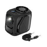 Maxbell Outdoor Waist-hanging Fan Multiuse Quiet Clip on for Barbecue Cycling Hiking Black