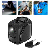 Maxbell Outdoor Waist-hanging Fan Multiuse Quiet Clip on for Barbecue Cycling Hiking Black