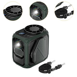 Maxbell Outdoor Waist-hanging Fan Multiuse Quiet Clip on for Barbecue Cycling Hiking Green